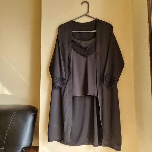 Duoline Other - Satin Black colour Nighty US Medium Size.